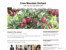 Tablet Screenshot of crowmountainorchard.com